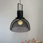 Hdc 1 Light Black Body Meshed Shade Pendant Light - HDC Lights