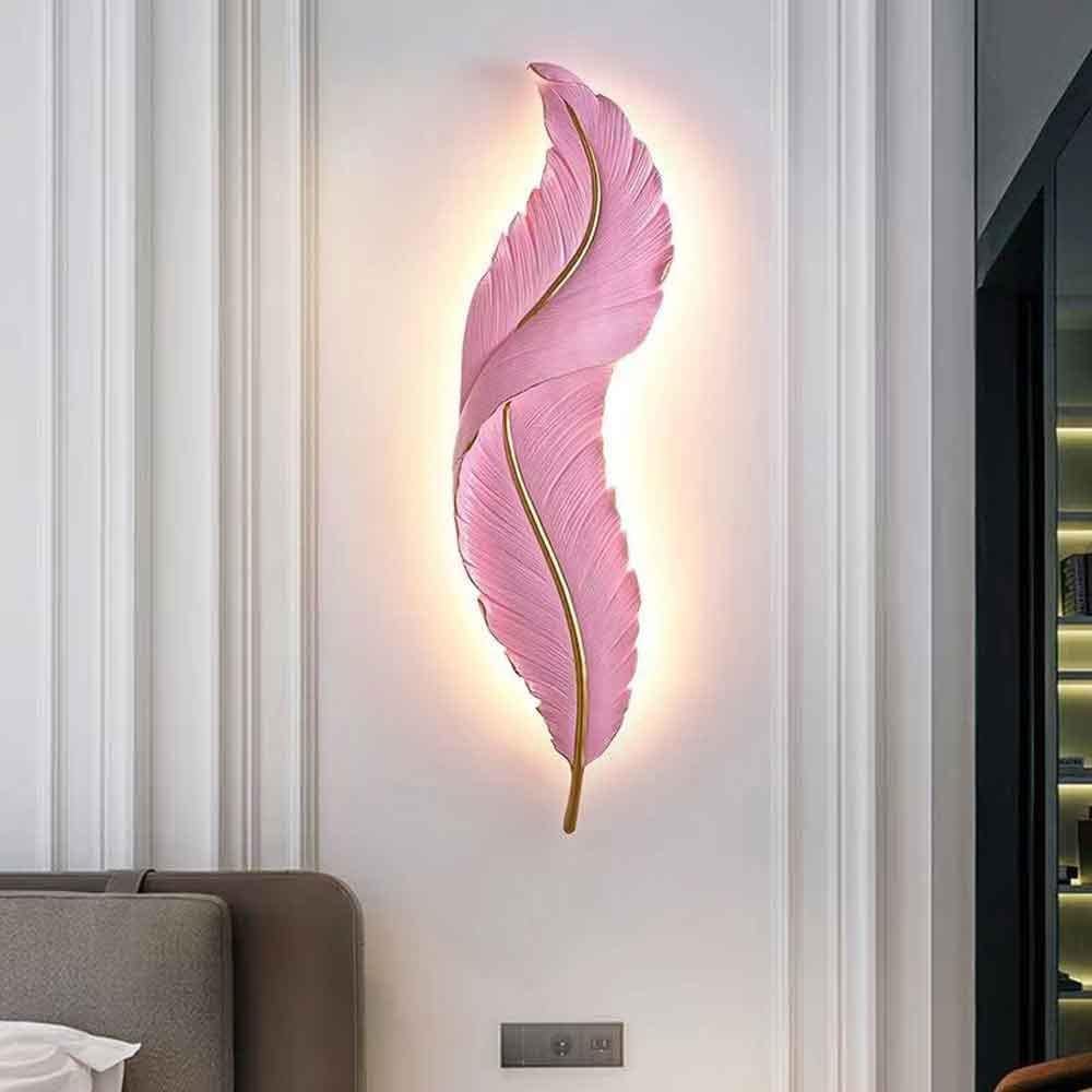Hdc 650mm Feather Wall Nordic Style Modern Light for Bedroom Bedside Living Room