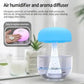 Hdc Mushroom Lamp Raining Cloud Humidifier, Rain Cloud diffuser Night Light Diffuser White noise, Zen Raining Cloud Essential Oil Aromatherapy Cloud Diffuser