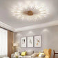 HDC 28 Lights Gold Body Acrylic Led Chandelier Ring For Living Room Lamp - Warm White