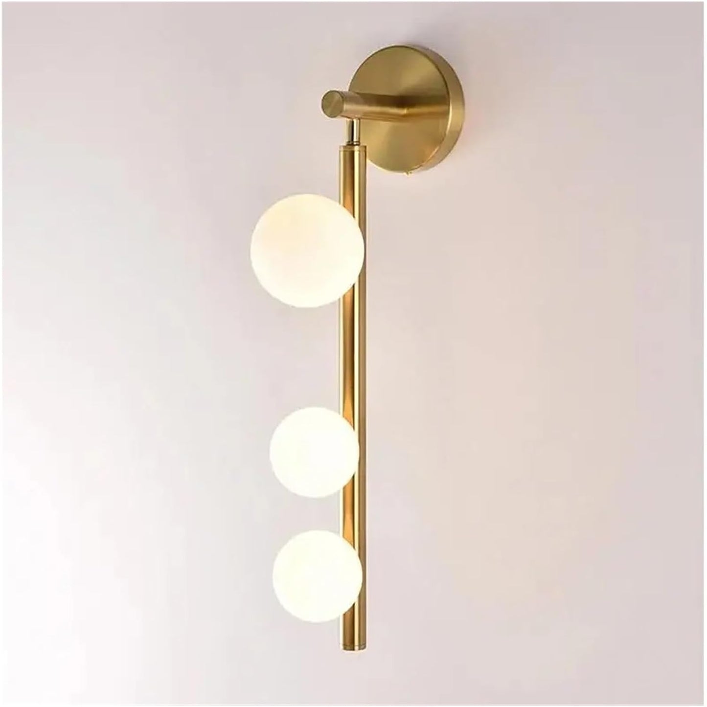 HDC Modern Globe Wall Light in Gold Finish for Living Room, Bedroom, Hallway
