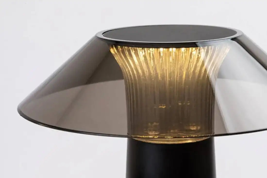 Hdc Wireless Table Lamp, Rechargeable Battery LED Desk Lamp with Touch Control Warmwhite Light,USB Charging Portable Lamp for Restaurant/Camping/Bar/Bedroom(Black)