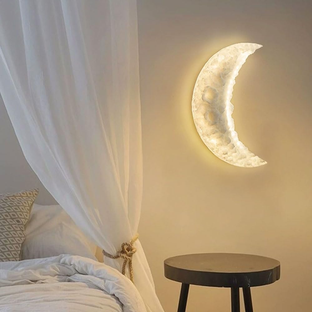 HDC 500mm Luxury Moon Crescent Modern Decorative LED Wall Lamp