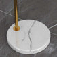 HDC Metal Arch Tall Vintage Floor Lamp with 360°Adjustable Lampshade Standing Marble Base