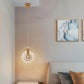 HDC 1 Light Led Gold Round Glass Pendant Lamp Chandelier Ceiling Light Dining Room