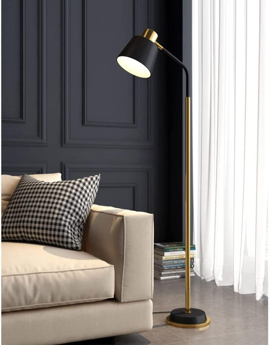 Hdc Modern Simple Iron Floor Lamp Adjustable Lampshade Reading Lamp Living Room Floor Light Standing Light
