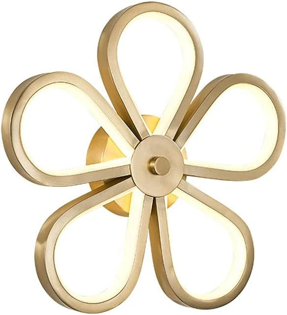Hdc Modern Led Glossy Gold Body Wall Light - Warm White