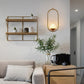 HDC Modern Oval Glass Pendant Light for Bedroom, Living Room