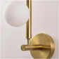 HDC Modern Globe Wall Light in Gold Finish for Living Room, Bedroom, Hallway