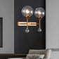 Hdc 2 Lights Retro Creative Glass Shade Wall Light