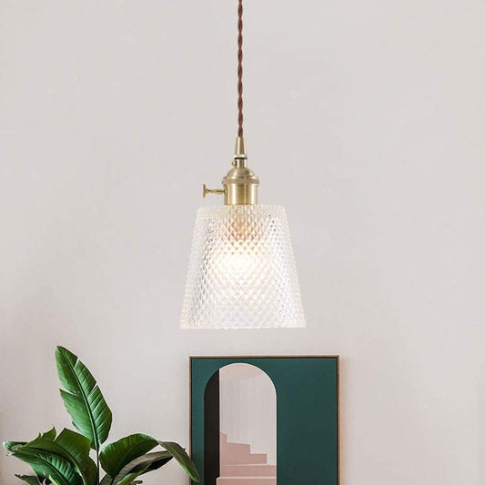 Hdc Glass Shade Vintage Hanging Ceiling Lamp Fixture