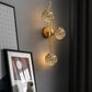 HDC 3 Light Metal Fairy Glass Ball Wall Light - Warm White