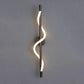 HDC Black & Gold Modern Spiral LED Wall Light for Bedroom, Living Room & Hallway