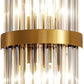 HDC 24w Crystal Modern Gold Metal Wall Light - Warm White