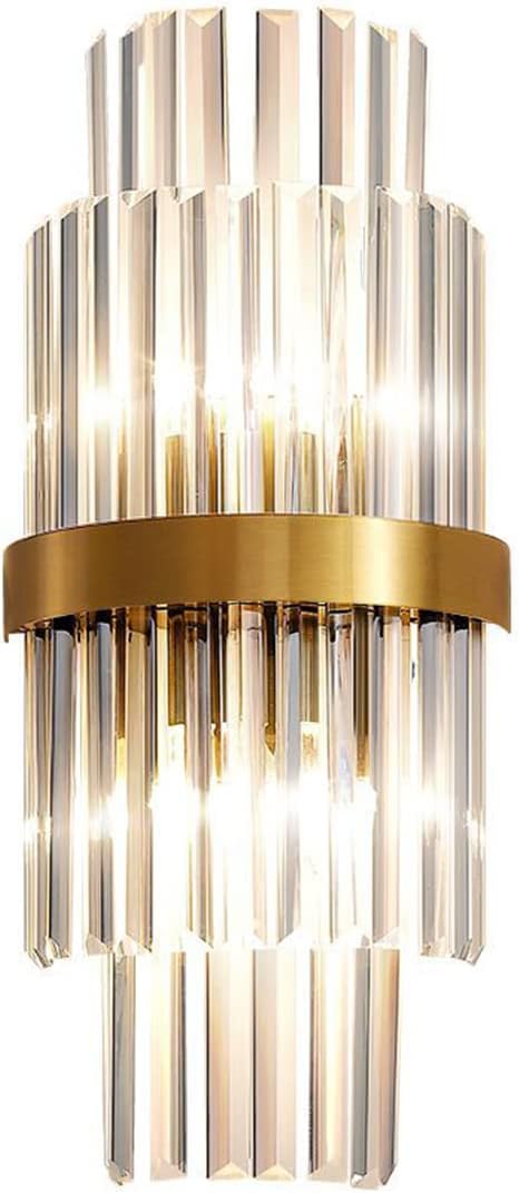 HDC 24w Crystal Modern Gold Metal Wall Light - Warm White