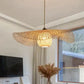 HDC Vintage Bamboo Rattan Chandelier Pendant Light