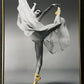 Hdc Graceful Ballet Dancer Canvas Painting Gift Elegant Dance Art for Home and Living Room Décor