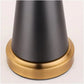 Hdc Luxury Black Gold Nightstand Lamp With High-quality Fabric Lampshade