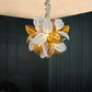 Hdc 12 Lights Leaf Cluster Round Chandelier - Warm White