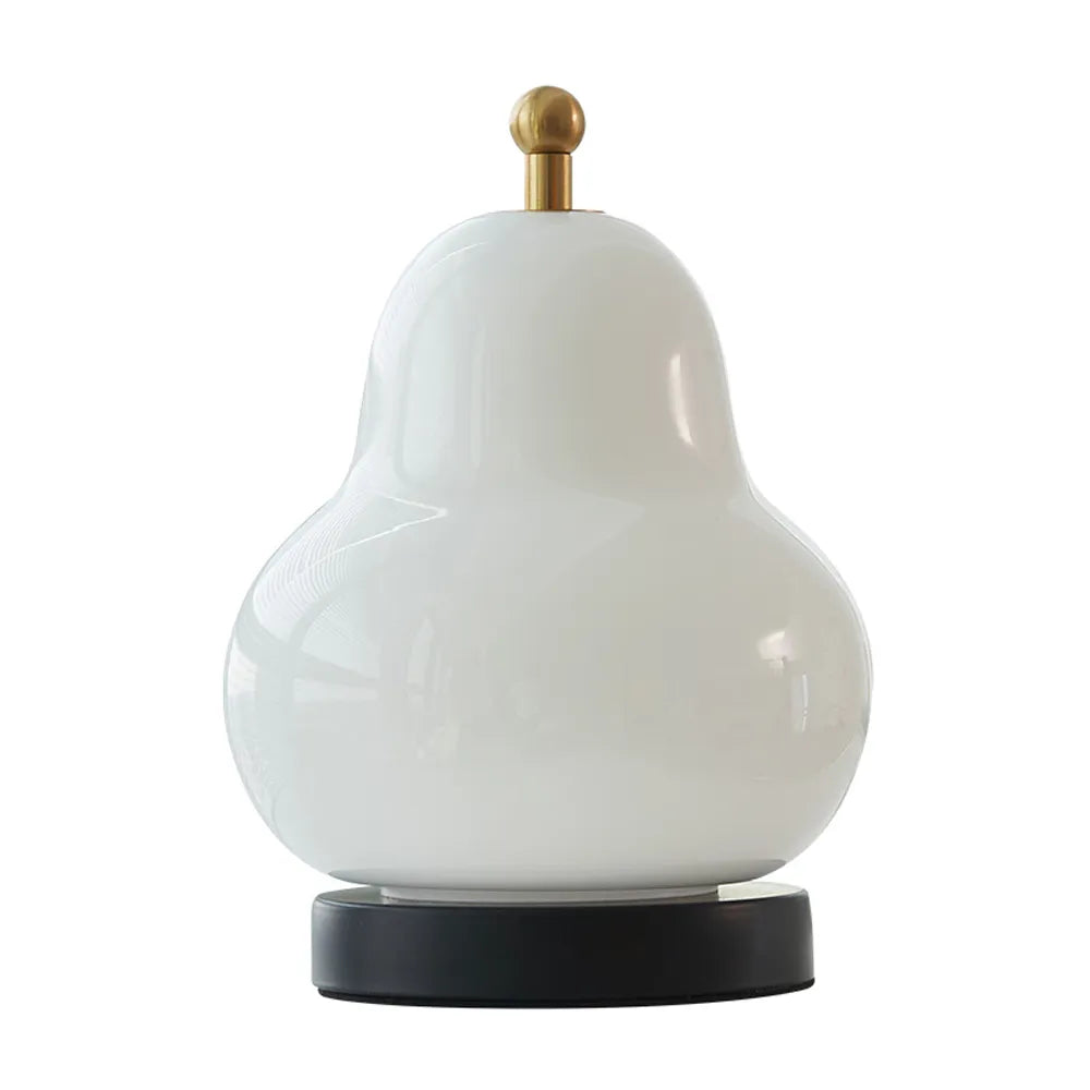 Hdc French Cream Pear Table Lamp Portable Rechargeable Touch Bedside Lamp