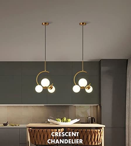 Hdc Golden 3 Cut Globe Design Hanging Pendent Ceiling Light