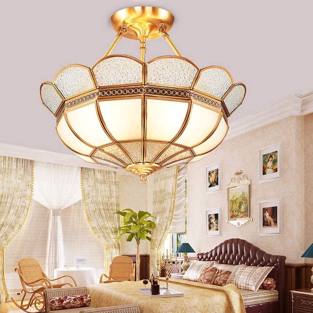 Hdc LED All Copper Study Bedroom Restaurant Ceiling Light Lighting