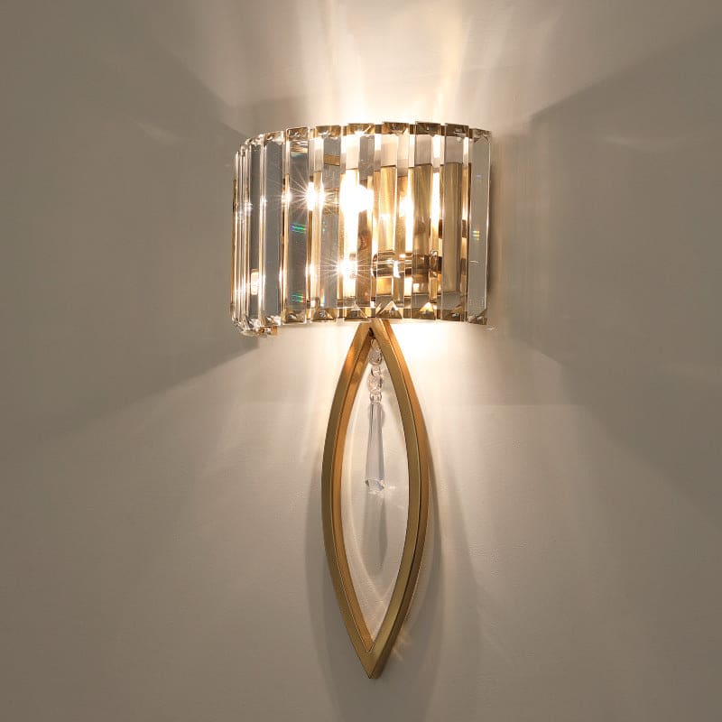 Hdc luxury American minimalist modern bedroom living room wall aisle entrance crystal lamp