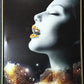 Hdc Golden Makeup Woman Lips with Gems Portraits Aesthetic Wall Art Poster for Living Room, Home & Wall Decor