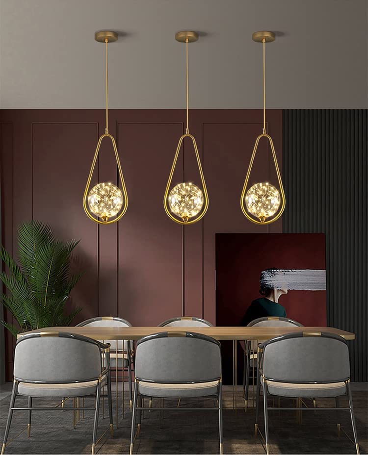 Hdc LED Fairy Ball Gold Pendant Lamp Ceiling Light - Warm White