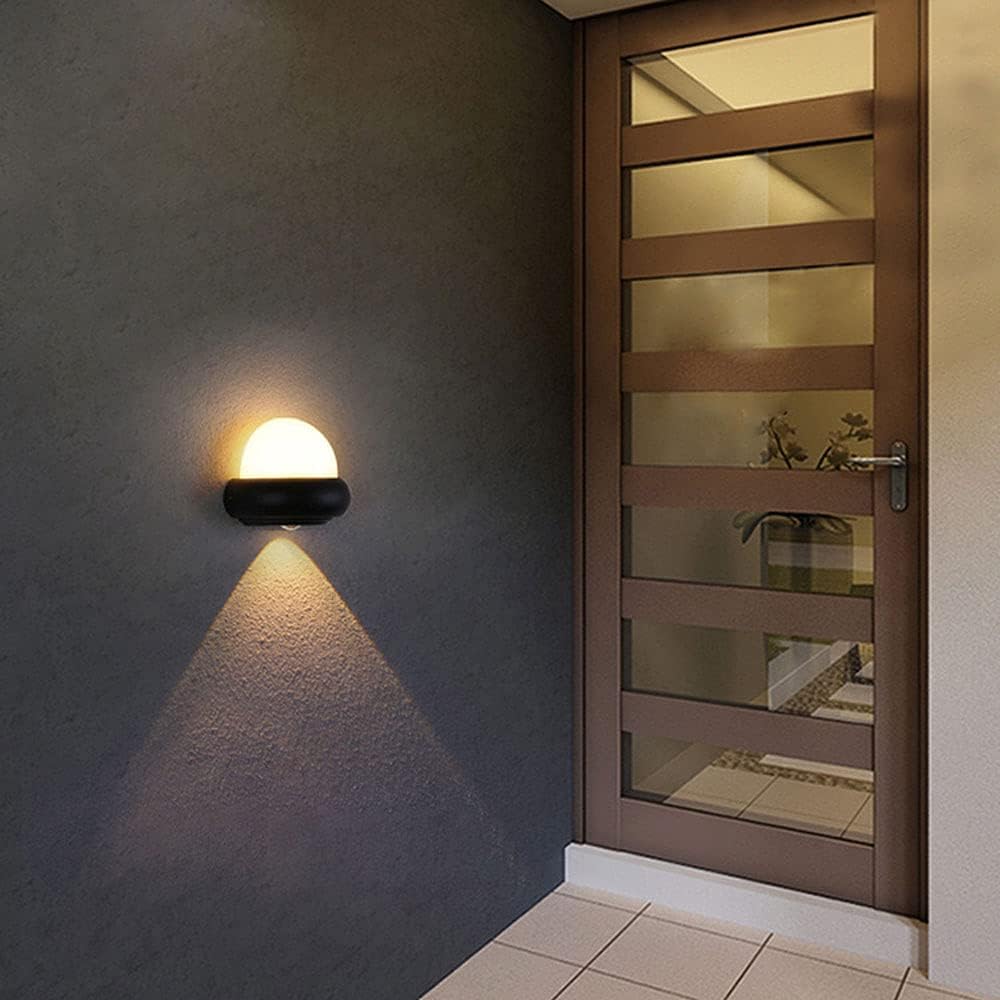 HDC Modern Black Dome Outdoor Light for Outdoor Spaces