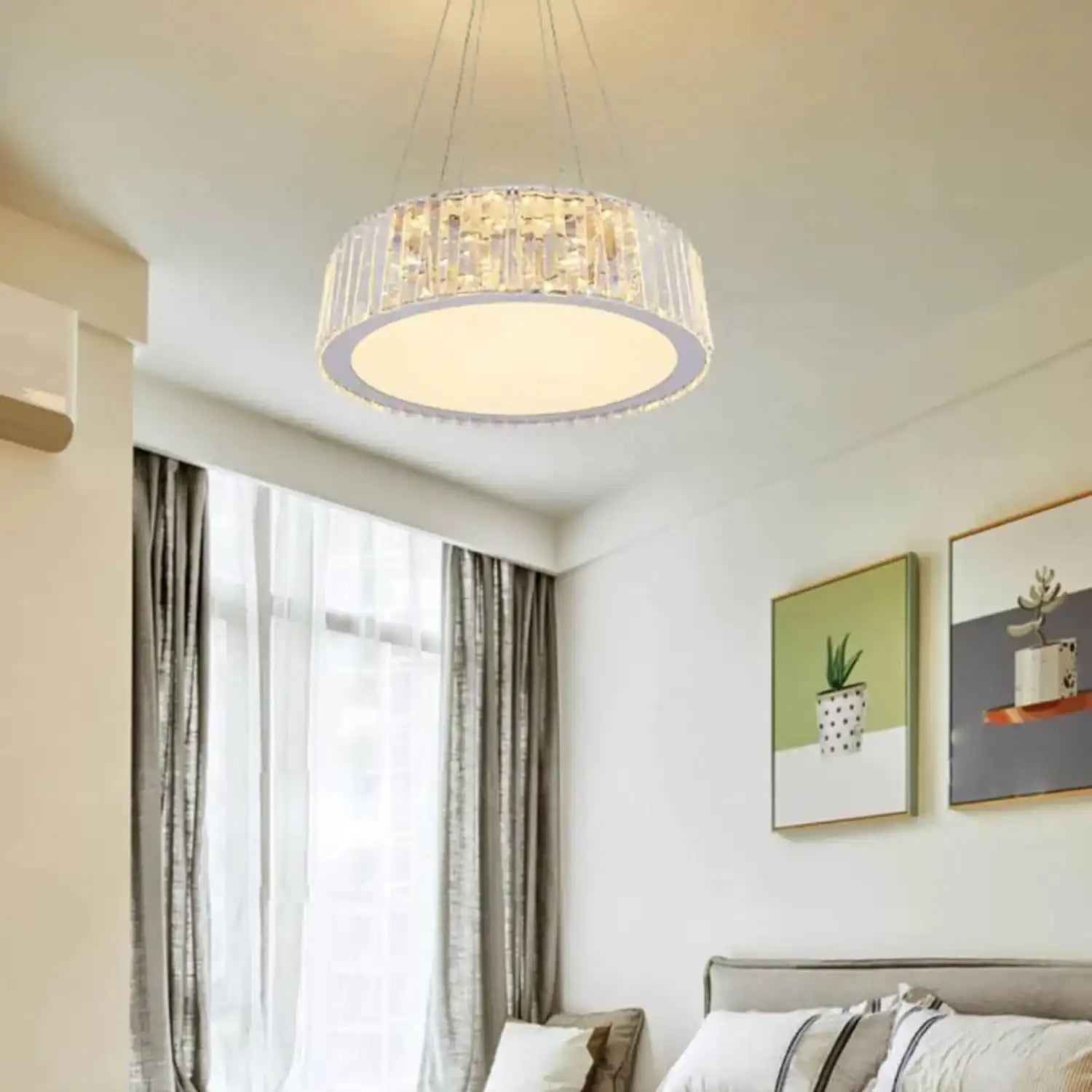 HDC Crystal Acrylic Modern Led Chandelier Ring For Dining Living Room