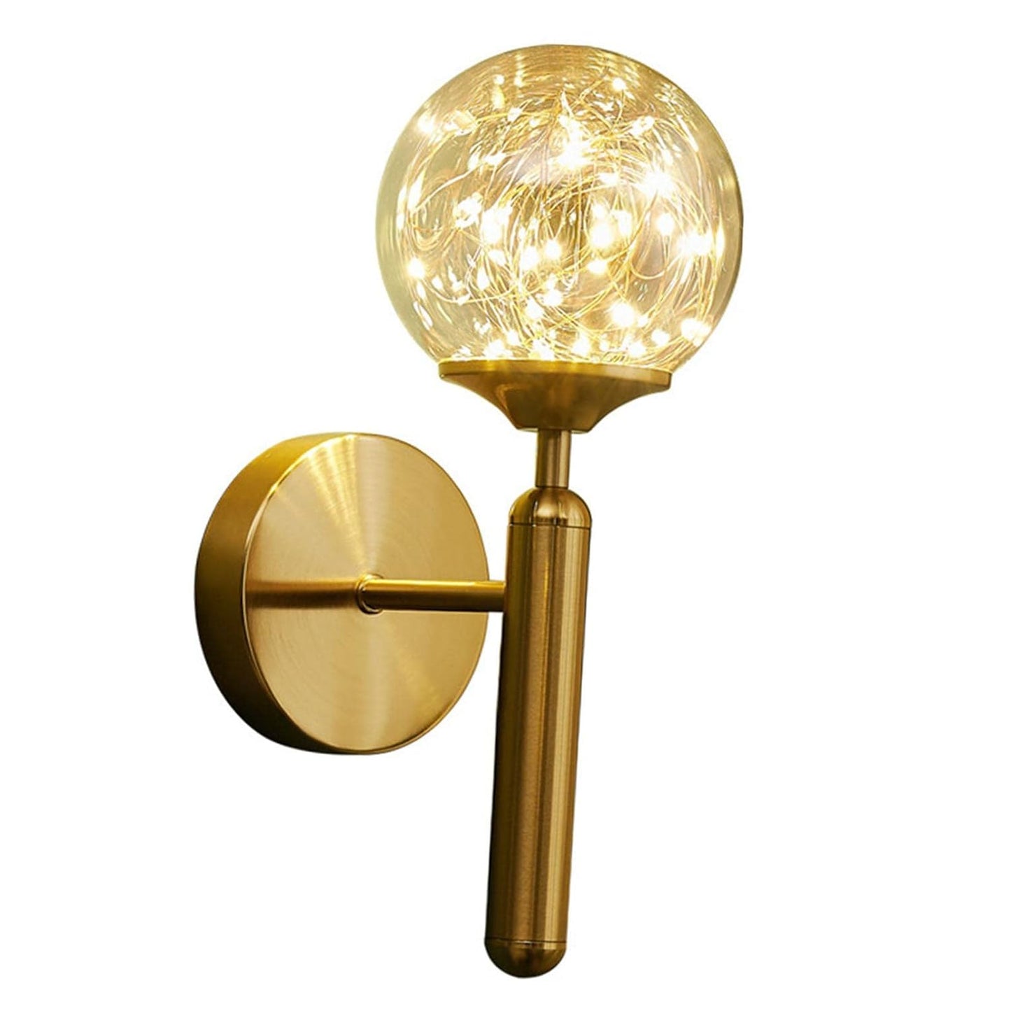 Ojaro Modern Fairy Glass Wall Light for Living Room, Bedroom & Bedside Décor