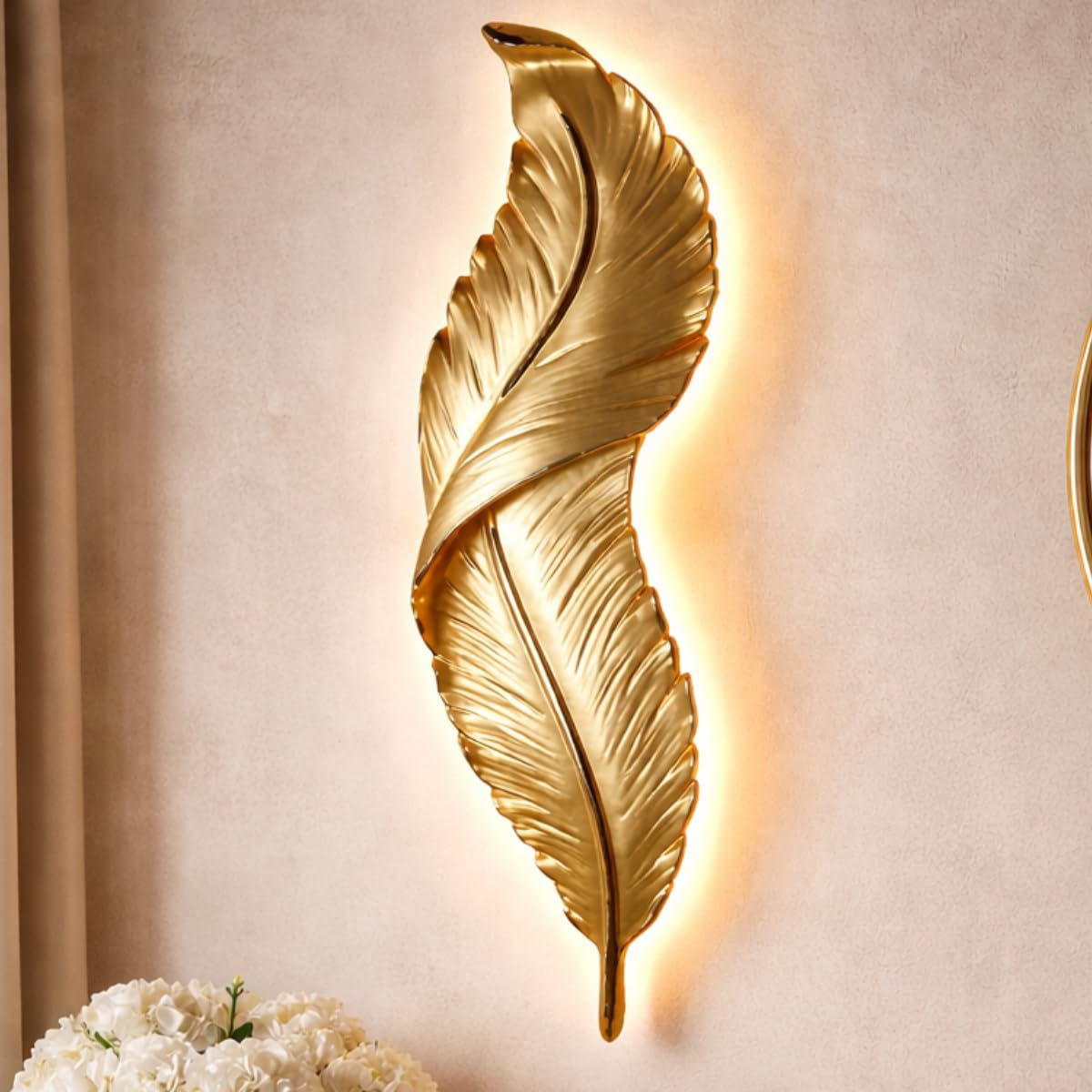 Ojaro Modern Leaf Design Decorative Wall Light for Bedroom, Living Room