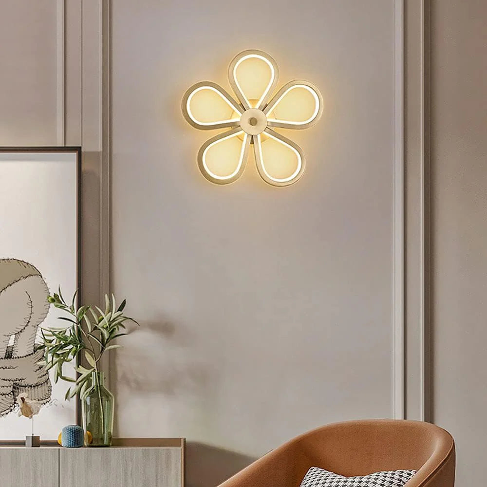 Hdc Modern Led Glossy Gold Body Wall Light - Warm White