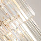 HDC Rotating Stair Long Chandelier Modern Spiral Design Crystal Double Height Chandelier For Staircase