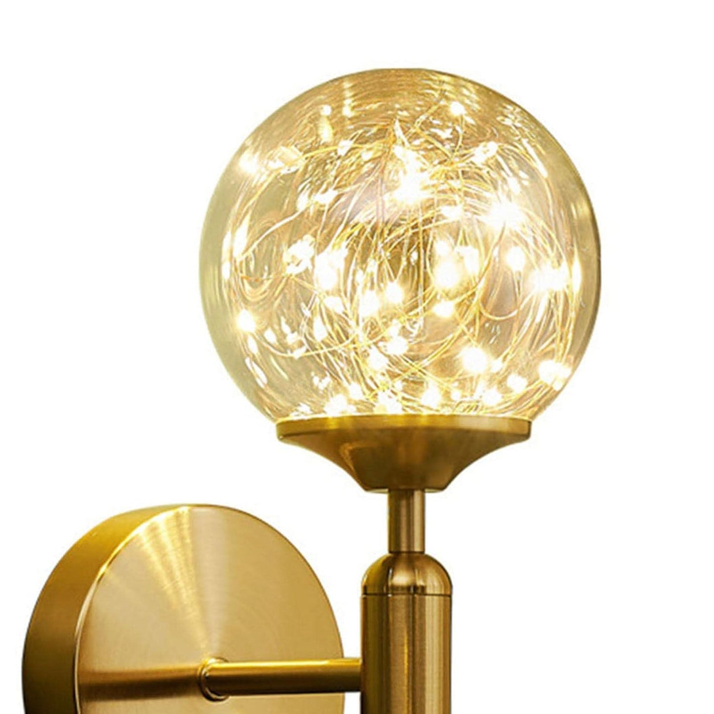Ojaro Modern Fairy Glass Wall Light for Living Room, Bedroom & Bedside Décor