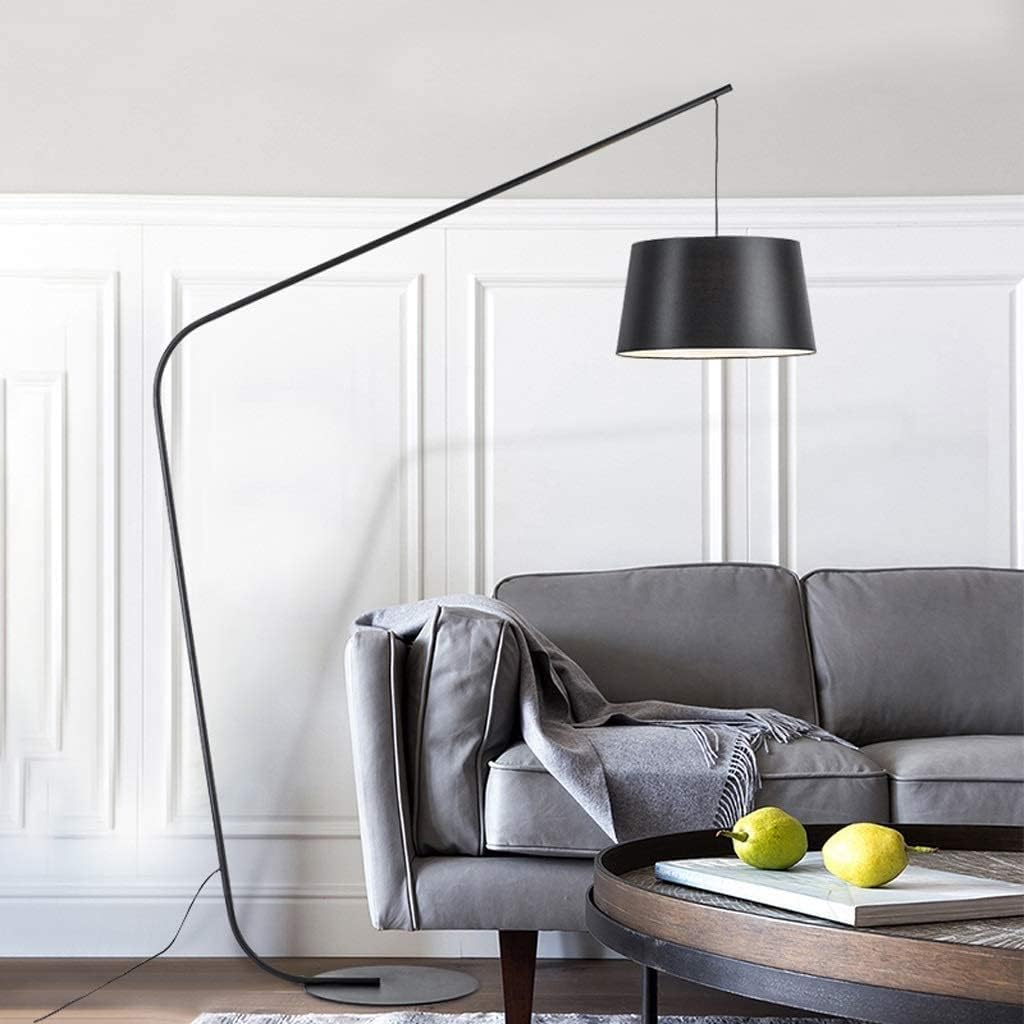 HDC Modern Minimalist Luxury Black Arc Floor Lamp for Living Room & Bedroom