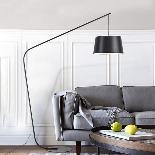 HDC Modern Minimalist Luxury Black Arc Floor Lamp for Living Room & Bedroom