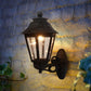 HDC Classic Black Outdoor Wall Lantern Light for Outdoor Areas