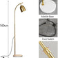 HDC Vintage Metal Marble Gold Living Room Dining Room Floor Lamp