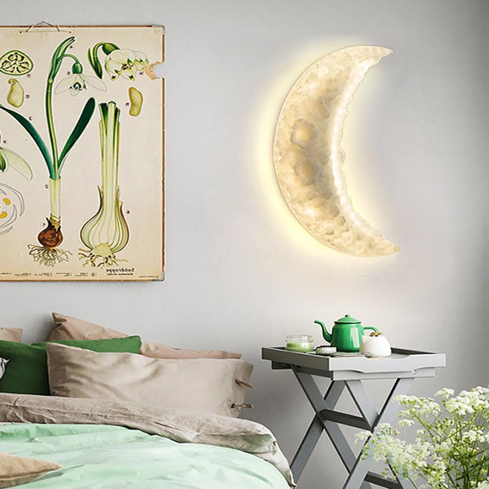 HDC 500mm Luxury Moon Crescent Modern Decorative LED Wall Lamp