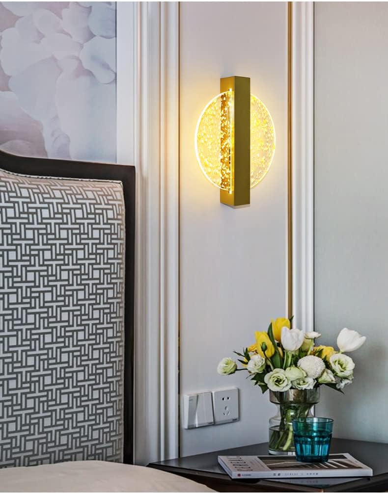 Hdc Modern Acrylic Round LED Wall Light For Living Room