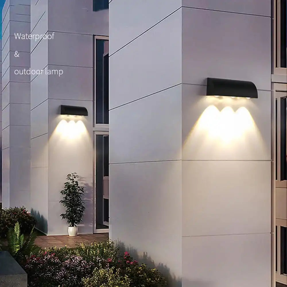 HDC 3W IP65 Waterproof Outdoor Wall Lights Down LED Porch Lights (Warm