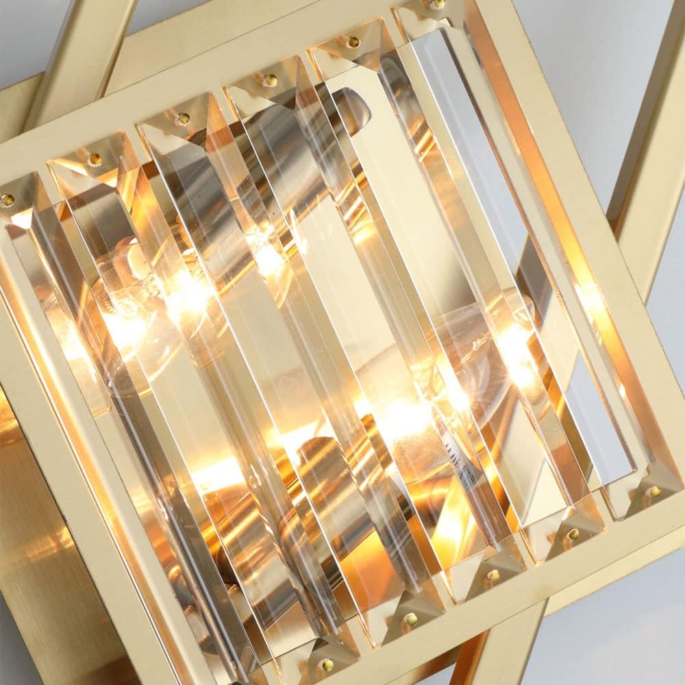 Hdc Modern Luxury Decor LED Crystal Wall Light Sconce Bedroom Hallway Wall Lamp