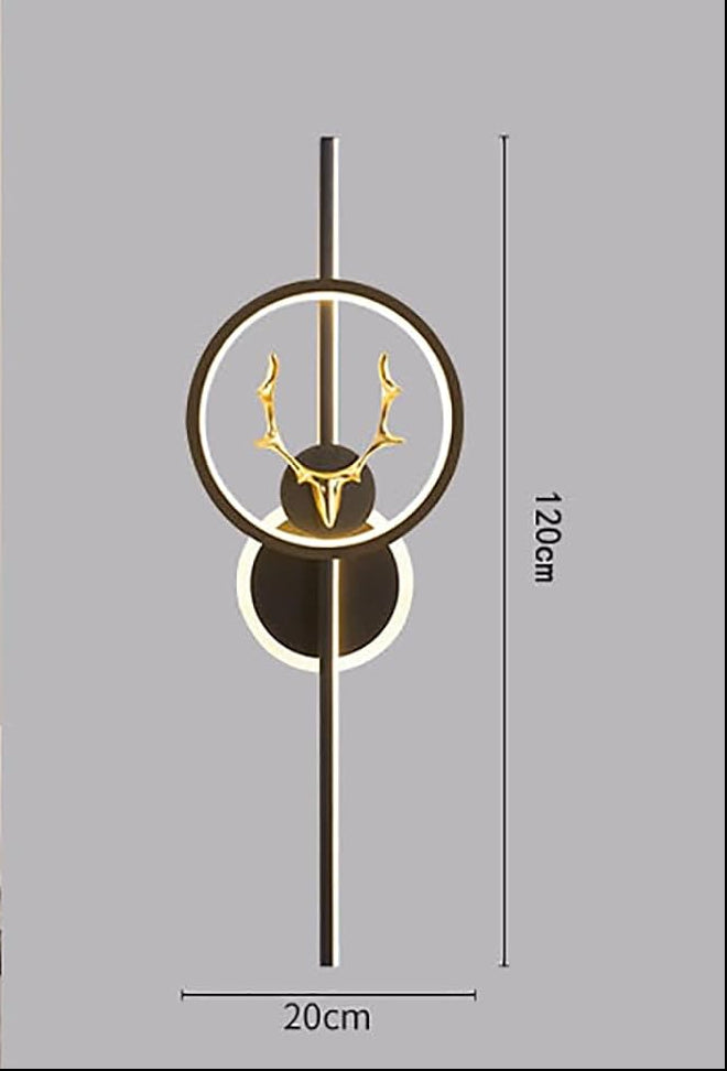 HDC Modern Deer Ring LED Wall Light for Living Room & Bedroom