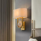 Hdc Minimalist Style Modern Aisle Bedside Wall Lamp With Shade For Living Room