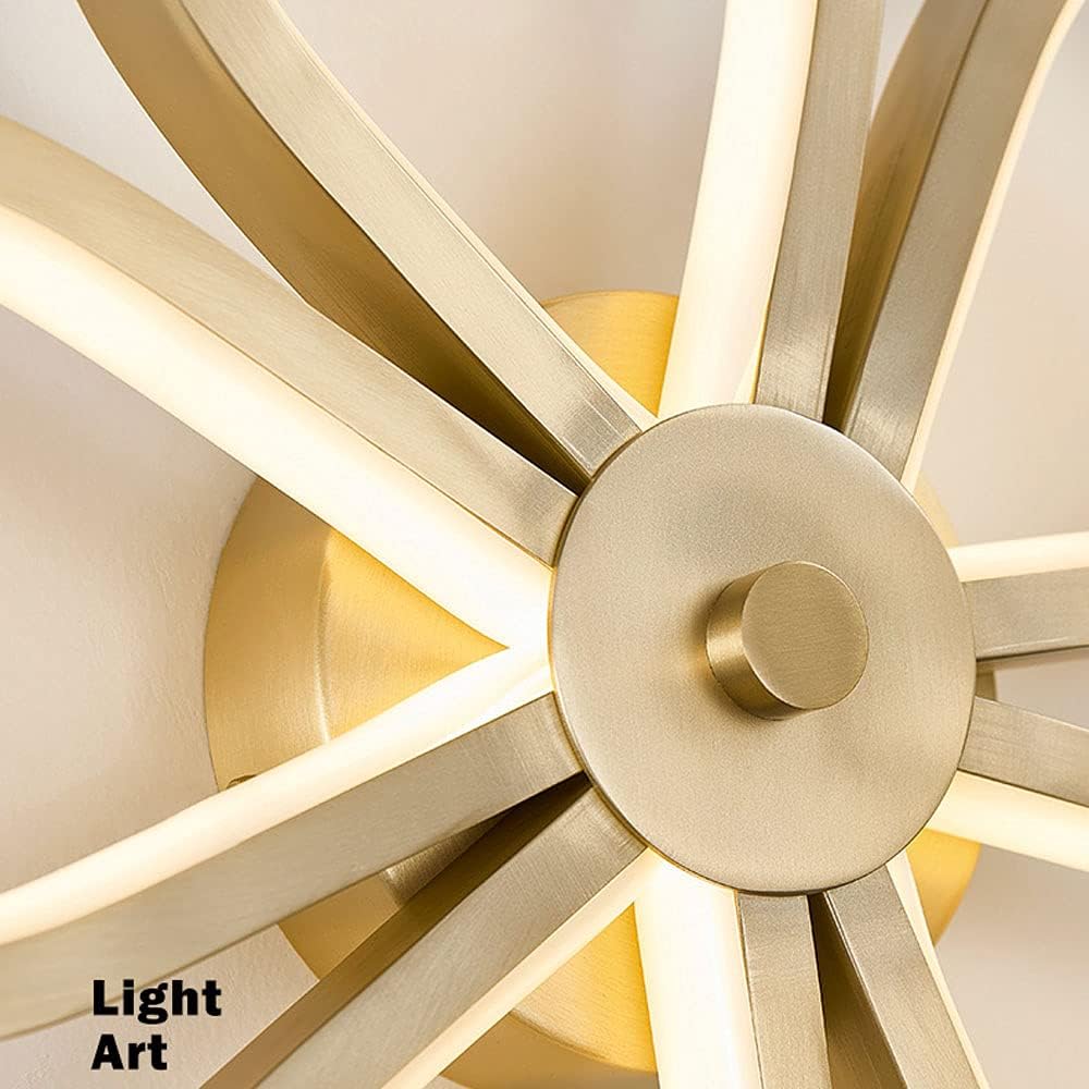 Hdc Modern Led Glossy Gold Body Wall Light - Warm White