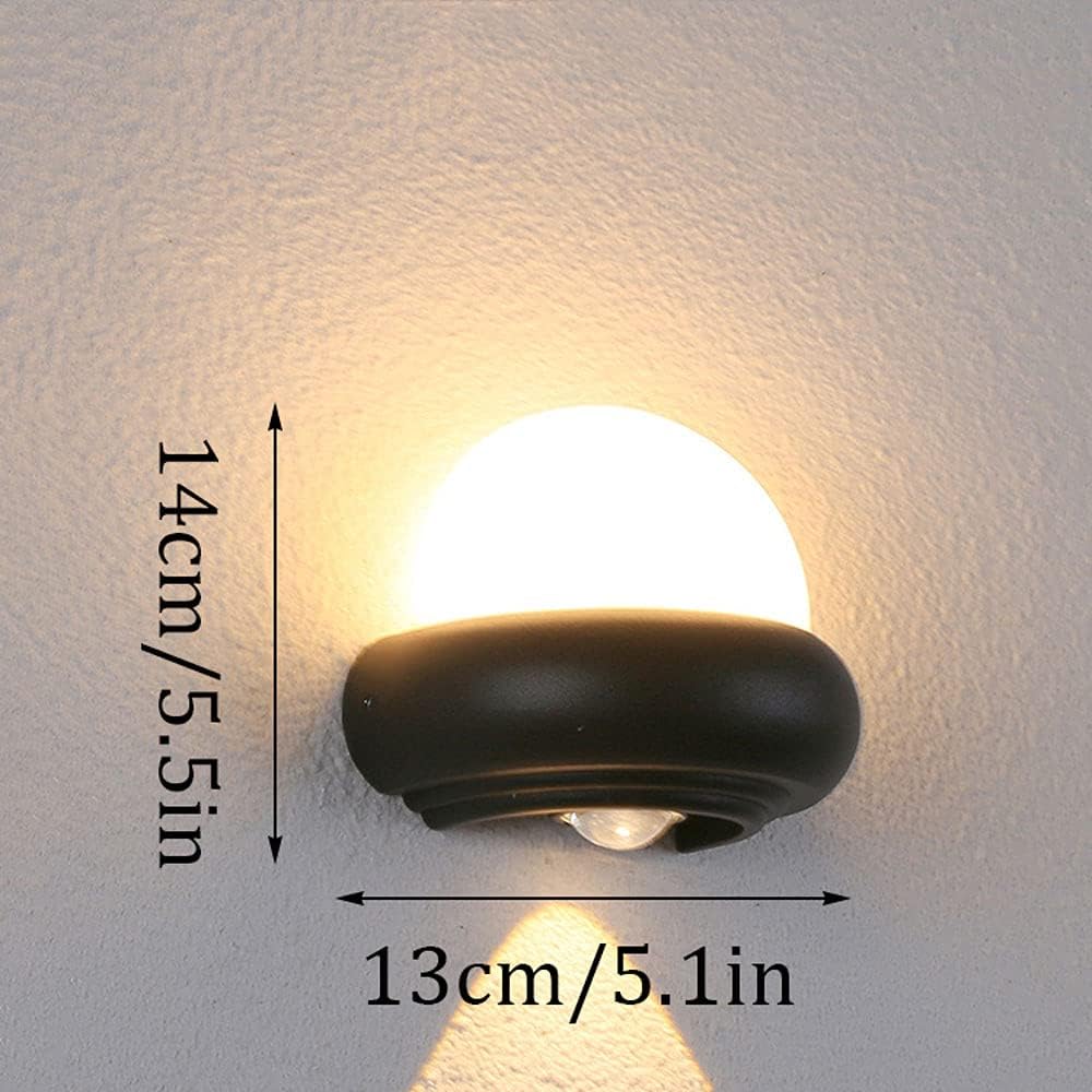 HDC Modern Black Dome Outdoor Light for Outdoor Spaces
