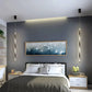 HDC 600mm Led Black Modern Pendant Light For Bedside Dining Hanging Light - Tricolor