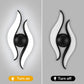 HDC Modern Designer Decorative Sconce Black Wave LED Outdoor Light